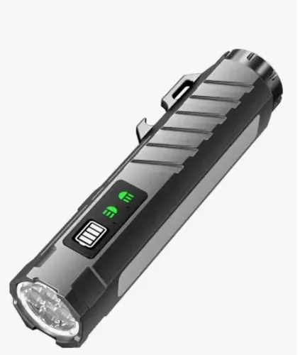 Lanterna Led Recarregável Usb-c Magnética Luz Lateral
