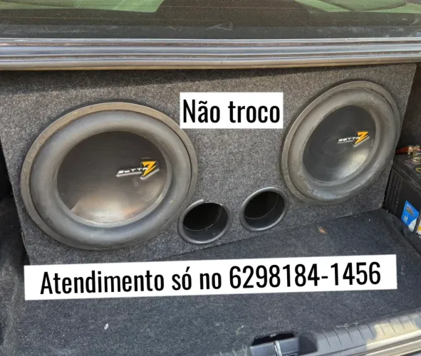 02 graves Zetta S12 600 RMS 1200MAX com caixa DISPENSO CURIOSOS