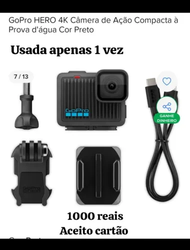 Câmera para esportes