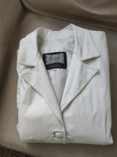 Blazer/jaqueta em couro Branca