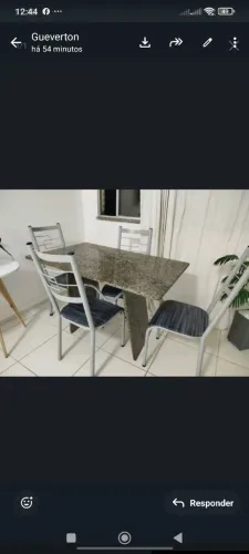 Mesa mármore semi nova 