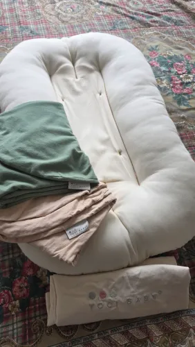 Vendo Kit Ninho Yogi Baby Zero + 2 fronhas Nude e Verde - Recém-nascido prematuro 