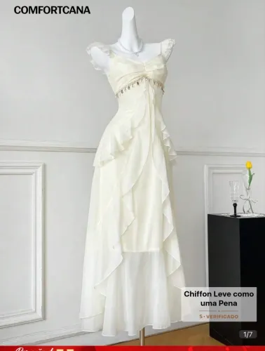Vestido branco fada
