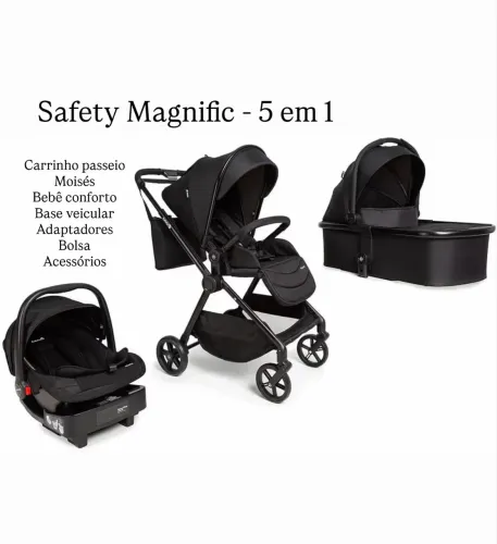 Carrinho de bebê - Safety Magnific 5 em 1