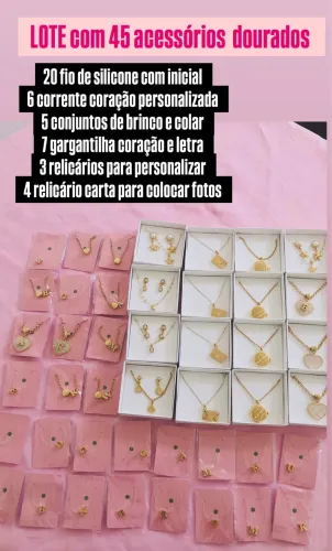 Lote com 45 acessórios para revenda 