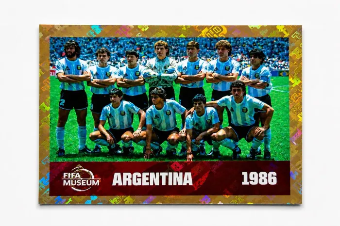 Figurinha Holográfica Argentina 1986 FIFA Museum - Brilhante/Colecionador