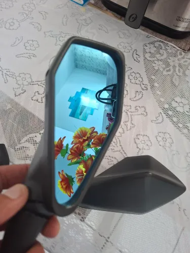 Retrovisor GVS, LENTE azul convexa, Z400, rosa Honda.