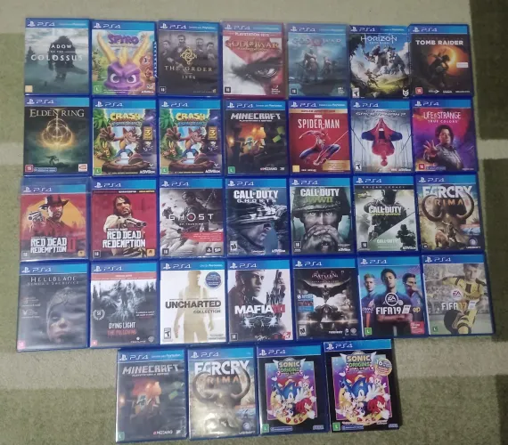 Jogos de PS4 e PS2 Originais