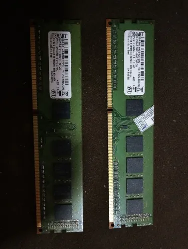 Memórias ram 2x4gb usado
