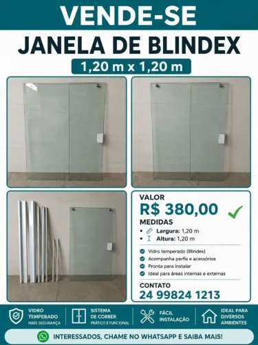 Janela Temperado Blindex