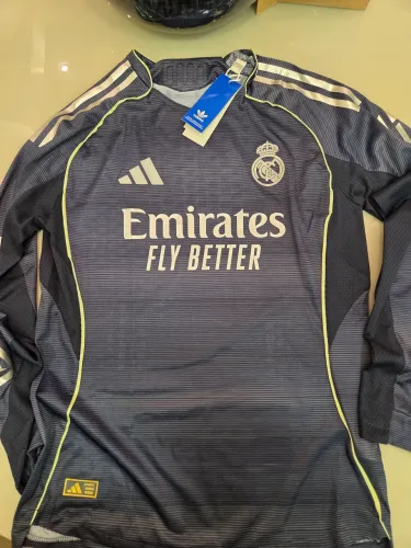 Camisa real madrid away 25/26 jogador manga longa