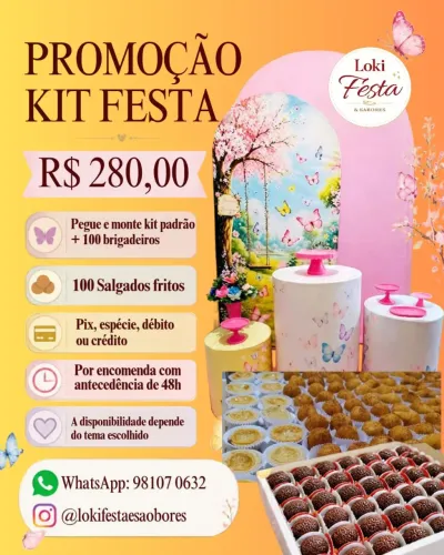 Pegue e monte+Salgados+Brigadeiro