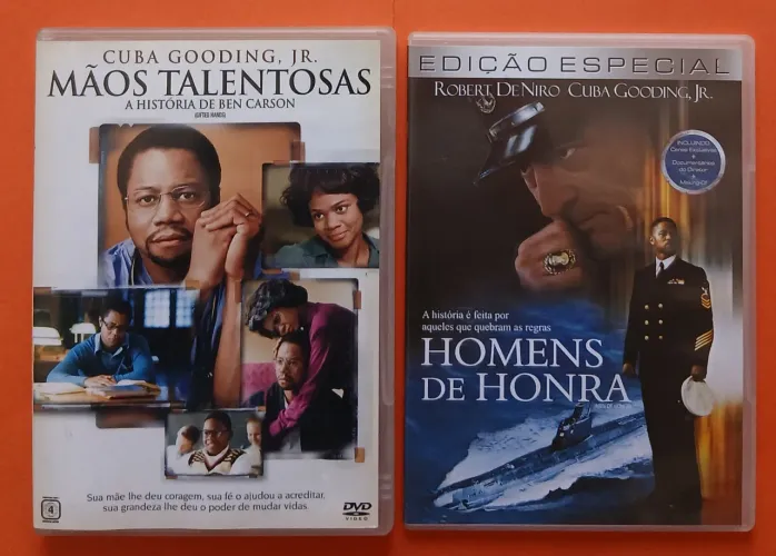 Dvd Mãos Talentosas + Homens de Honra - Cuba Gooding Jr.