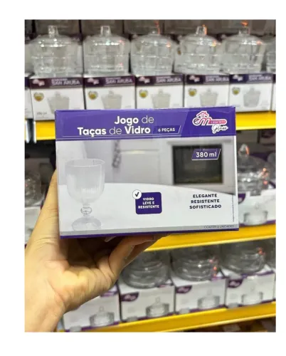 Jogo de Taça de Vidro 5 Peças