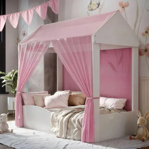 Cama infantil estilo cabana