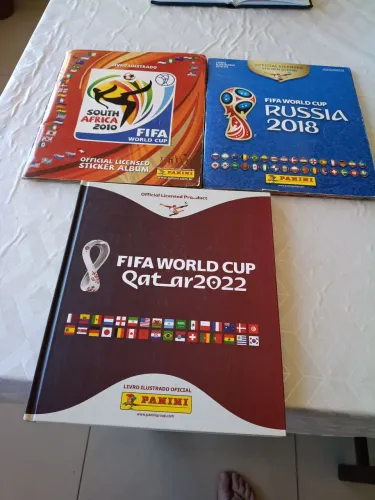 Álbum da copa 2010 2018 2022  10e 18 bruchorao 22 capa dura várias figurinhas