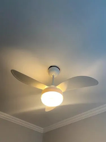 Ventilador De Teto Ventisol Fênix E-27 Branco 130w Com 3 Pás