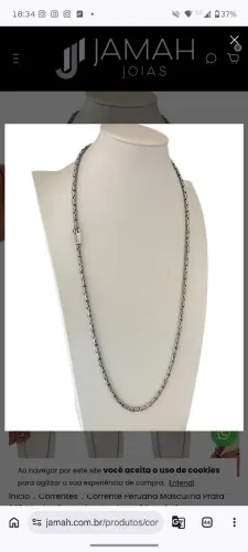 Corrente Peruana Masculina Prata 925 Maciça Fecho Gaveta 4mm 80cm Bali