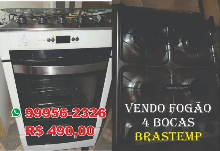 Fogão 4 bocas conservado