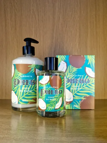 Kit Phebo Coco da Bahia (Sabonete Líquido 450ml + Colônia 200ml)