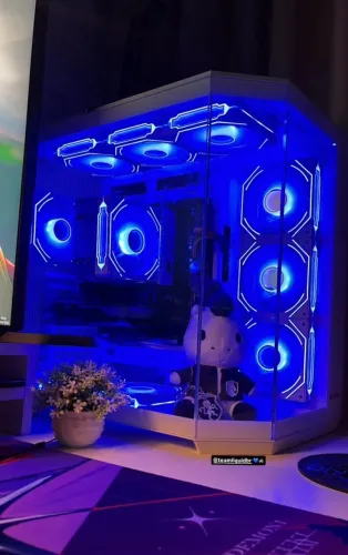 Gabinete Gamer Branco 10 fans