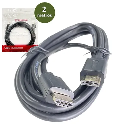 Cabo HDMI com 2 Metros 4K 60Hz HDTV 2.0 - Tomate em São Luís ma