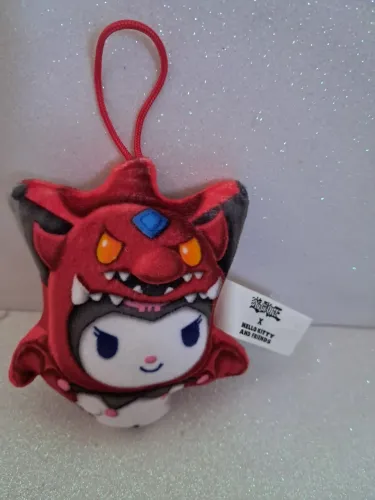Pelúcia miniatura Kuromi (Hello Kitty)Yu-Gi-Oh 