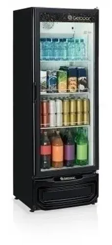 Refrigerador Vertical De Bebidas Gelopar Gptu-40 Pr 414 Lt Cor Preto