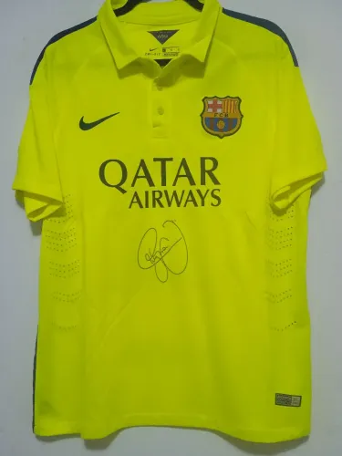 Camisa Barcelona 2014 /;2015 #11 Neymar Autografada Certificada