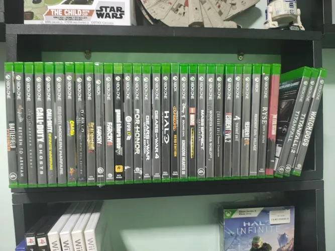 Lote 33 jogos de Xbox one por 1200 reais