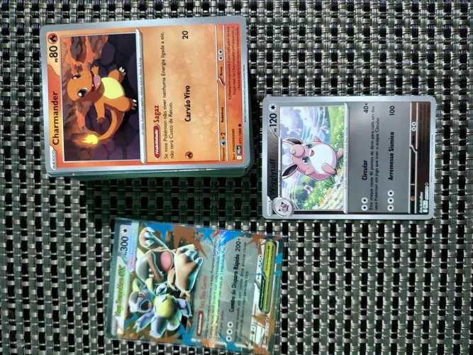 Kit com 100 Card pokemon - Original Copag