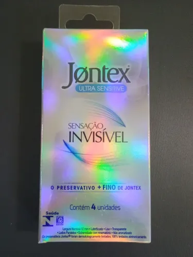 Lote - Preservativo Jontex (Sensação Invisível) - 25 caixas c/ 4 unidadess