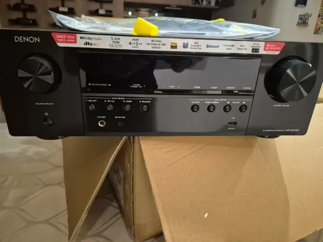 Receiver DENON Avr-S570bt - PRATICAMENTE NOVO