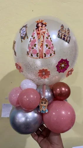 Balão decoração de mesa círio