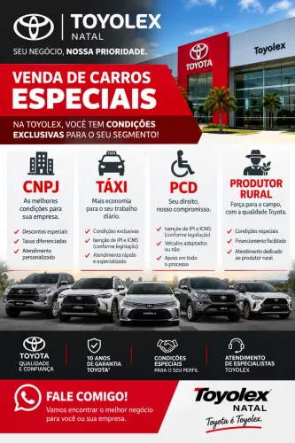 CARRO PARA CNPJ, PCD, TÁXI