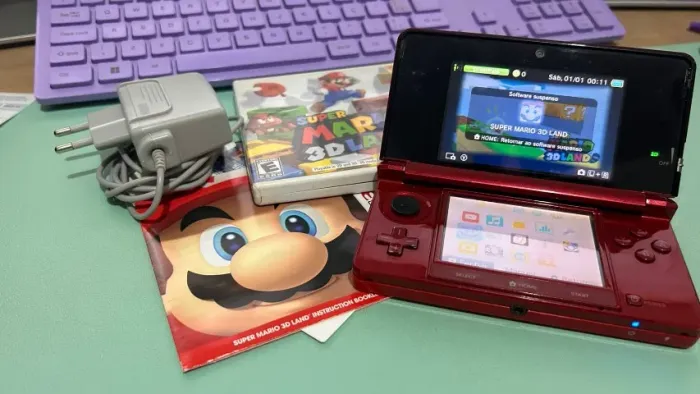 Nintendo 3DS Old + Super Mario 3D Land Original - Funcionando Perfeito