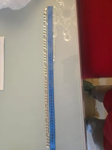 CORRENTE DE PRATA 925, modelo 3x1, 53cm, 118gr, brinde pulseira de prata