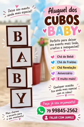 Aluguel de cubos baby