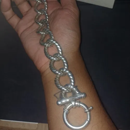 Pulseira de prata 925 eletroformação