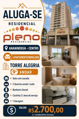 Apto 2/4 mobiliado