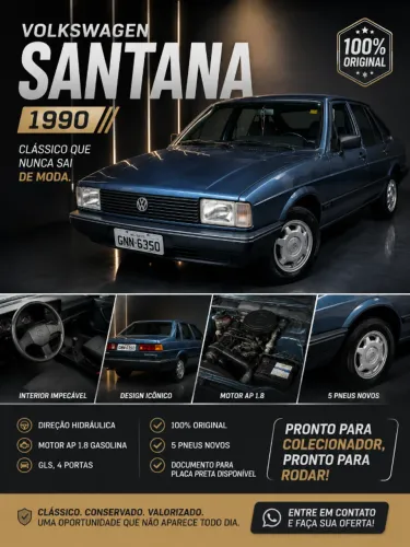 Volkswagen Santana GLI / GL/ Sport 1.8/ 2.0 1990