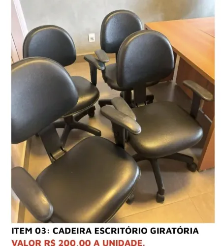 CADEIRA ESCRITÓRIO GIRATÓRIA