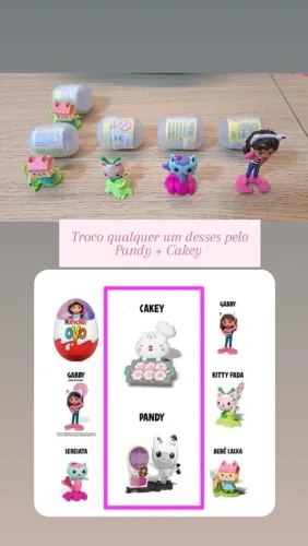 Troca Kinder ovo Gabby's Dollhouse