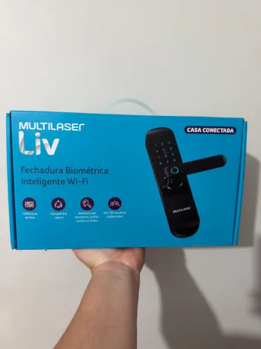 Fechadura Biométrica Inteligente Multilaser Liv SE233 Segurança e Tecnologia