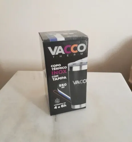 Copo Térmico Vacco com Tampa - novo na Caixa