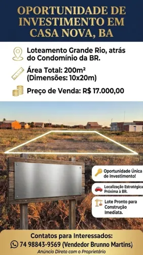 Terreno Loteamento Grande Rio, próximo ao condomínio e faculdade