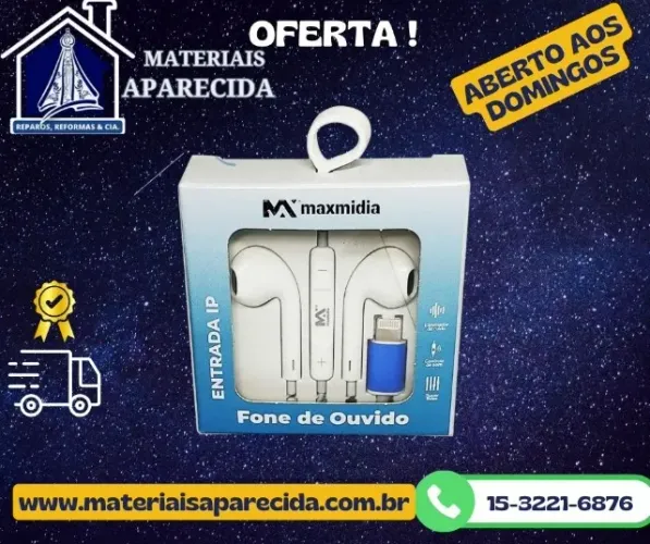 Fone de Ouvido para Iphone Lighting MAX- F4031