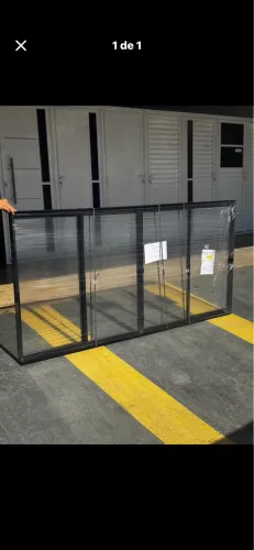 DIRETO DA FÁBRICA!!! JANELA PRETA 1.00x2.00 4 FOLHAS