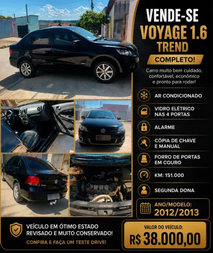 Volkswagen Voyage Trend 1.6 MI Total Flex 8V 4P 2013