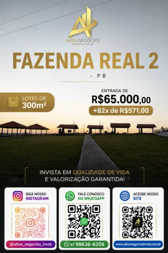 Lotes Fazenda Real 2 - Entrada Facilitada